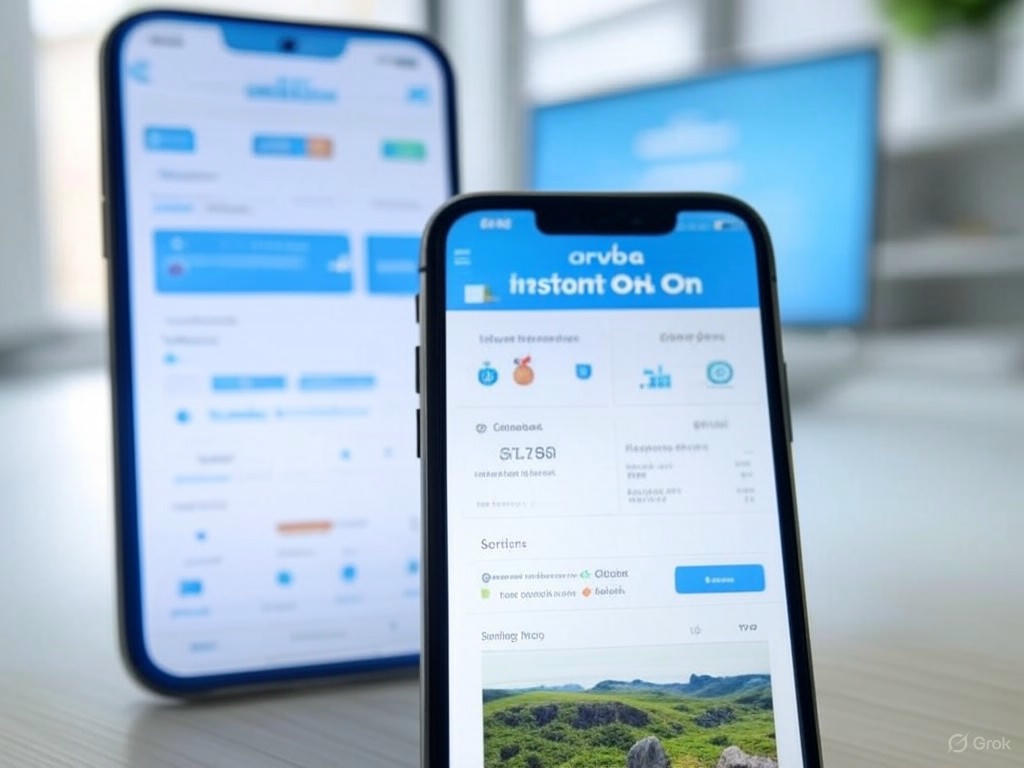 Hình ảnh giao diện ứng dụng quản lý Aruba Instant On