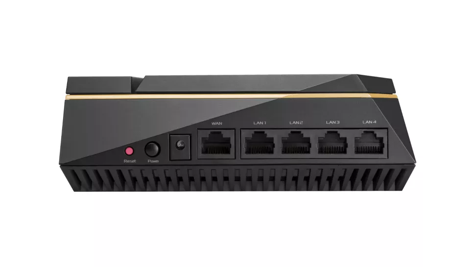 Phía đằng sau của AiMesh AX6100 Wifi Mesh .Cre: Asus