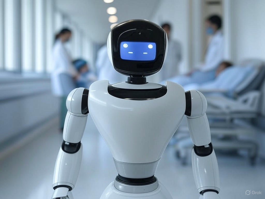 Robot Moxi hỗ trợ y tế trong bệnh viện