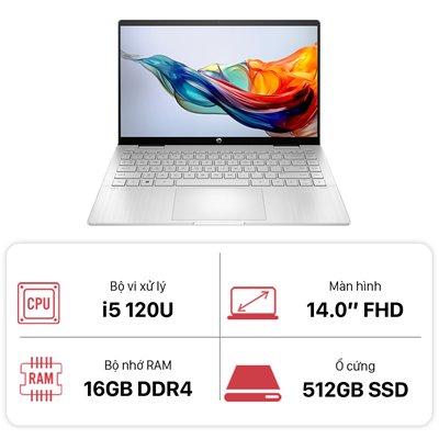 HP Pavilion x360 14-ek2017TU (9Z2V5PA) - Silver